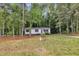 Charming single-story home featuring white siding, black shutters, and a welcoming red front door at 196 Marlin Ln, Smithfield, NC 27577
