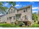Back exterior of a two-story house with siding, a deck, and a large yard at 205 Forbes Rd, Wake Forest, NC 27587