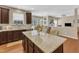 Kitchen with an island, granite countertops, and stainless steel appliances at 205 Forbes Rd, Wake Forest, NC 27587