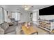 Bright living room featuring hard wood flooring, neutral walls and decor at 215 N 4Th St, Smithfield, NC 27577