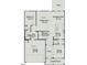 First floor plan featuring a Gathering room, kitchen, dining room, and garage at 241 E Victory View Ter, Smithfield, NC 27577