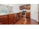 Bright kitchen features stainless steel appliances, recessed lighting, and an island with a sink at 2523 Ferdinand Dr, Knightdale, NC 27545