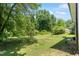 Expansive backyard featuring mature trees and lawn at 2540 Atlantic St, Durham, NC 27707