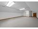 Large basement with recessed lighting and neutral carpet flooring at 2600 Snow Hill Rd, Durham, NC 27712