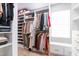 Well-organized walk-in closet provides ample storage, shelving, and natural light at 3010 Blueberry Ln, Chapel Hill, NC 27516