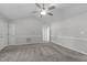 Neutral bedroom offering wall trim, gray carpet, and a spacious interior at 318 Duck Pond Ln, Clayton, NC 27520