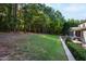 Large well-maintained backyard surrounded by mature trees and landscaping, including a patio at 3209 Bryant Falls Ct, Raleigh, NC 27613
