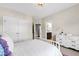 Bedroom with double closets, a doorway, and neutral carpeting throughout at 3209 Bryant Falls Ct, Raleigh, NC 27613
