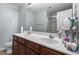Bathroom with double sinks, vanity, and ample counter space at 4007 Newell Ln, Raleigh, NC 27616