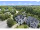 Birds eye view of homes surrounded by lush greenery at 401 Clingstone Ct, Cary, NC 27519