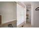 Walk-in closet with custom shelving and natural light at 4812 Cornoustie Ct, Holly Springs, NC 27540