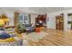 Spacious living room boasts hardwood floors and open floor plan at 534 Elm Ave, Wake Forest, NC 27587