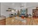 Bright living room features hardwood floors and a comfortable seating area at 534 Elm Ave, Wake Forest, NC 27587