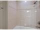 Shower featuring tile surround and modern shower head in the wall at 541 The Preserve Trl, Chapel Hill, NC 27517