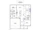 Spacious first-floor plan featuring an eat-in kitchen, Gathering room, office, guest bedroom, and garage at 55 Guardian St, Youngsville, NC 27596