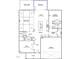 Detailed floor plan showcasing the layout of the first floor at 55 Guardian St, Youngsville, NC 27596