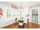Open kitchen nook with natural light coming through window and backyard views at 5601 Jomali Dr, Durham, NC 27705