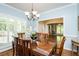 Elegant dining room featuring hardwood floors, wainscotting, and natural light at 5601 Jomali Dr, Durham, NC 27705