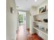 Hallway showcasing built-in shelving with artistic decor at 620 Martin Luther King Jr Blvd # Apt 502, Chapel Hill, NC 27514