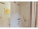 Bathroom shower featuring a clean shower stall and neutral decor at 620 Martin Luther King Jr Blvd # Apt 502, Chapel Hill, NC 27514