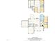 Detailed floor plan showcasing the layout of the two-story home, including the kitchen, bedrooms, and living spaces at 7544 Hasentree Club Dr, Wake Forest, NC 27587