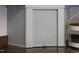 Corner kitchen cabinet with roll-up door, providing ample storage space at 8820 Waynick Dr, Raleigh, NC 27617