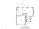 Detailed floor plan showcases an open layout with a spacious kitchen, dining, and living area, plus a deck at 8820 Waynick Dr, Raleigh, NC 27617