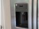 Detail of stainless steel refrigerator with external water and ice dispenser at 8820 Waynick Dr, Raleigh, NC 27617