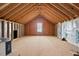 Unfinished room offering potential for customization, visible wall studs at 904 Palm Ct, Mebane, NC 27302