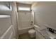 Well-appointed bathroom offers a shower-tub combination and modern vanity, providing a functional and stylish space at 94 Royal Ave, Selma, NC 27576