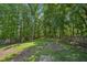 Spacious backyard with mature trees and wooden fence offers privacy and space at 10504 Carsons Creek Dr, Zebulon, NC 27597