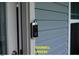 Doorbell camera installed on front of home for security at 107 Norwood Dr, Clayton, NC 27527