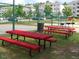 Community recreation area featuring picnic tables and a basketball court for outdoor enjoyment at 1331 Crab Orchard Dr # 001, Raleigh, NC 27606