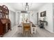 Bright dining room with farm table, bench seating, and stylish decor at 1703 Keogh St, Burlington, NC 27215