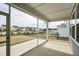 Covered patio overlooking backyard and neighborhood at 1740 Golden Honey Dr, Wake Forest, NC 27587