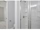 Bathroom featuring a shower with glass doors at 208 W Holt St, Burlington, NC 27217