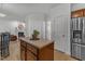 The kitchen island offers extra space for storage at 24 W Canterbury Ct, Wendell, NC 27591