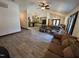 Spacious living area features an open floor plan, tile floors and vaulted ceiling at 2483 Mcneill Hobbs Rd, Bunnlevel, NC 28323