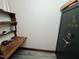 This office space features hardwood shelves and a safe at 2483 Mcneill Hobbs Rd, Bunnlevel, NC 28323