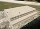 Exterior shot of concrete storm shelter, offering safety and peace of mind during severe weather at 2483 Mcneill Hobbs Rd, Bunnlevel, NC 28323