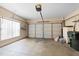 Spacious two-car garage with a window and ample storage space at 2536 Bent Green St, Raleigh, NC 27614