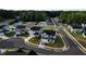Gorgeous aerial view of new homes and community pool in the Betterra neighborhood, Clayton, NC at 3313 Brunot St, New Hill, NC 27562