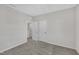 A spacious empty bedroom featuring neutral-colored walls and carpeted floors with two closets at 3313 Brunot St, New Hill, NC 27562