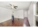 Spacious living room featuring hardwood floors and natural light at 40 Crepe Myrtle Ct, Angier, NC 27501