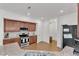 Well-equipped kitchen with stainless steel appliances, granite countertops, and ample cabinetry at 416 Durants Neck Ln, Morrisville, NC 27560