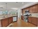 Beautiful eat in kitchen offers granite countertops and stainless steel appliances at 416 Durants Neck Ln, Morrisville, NC 27560