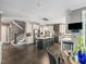 Open-concept kitchen with large island and stainless steel appliances at 445 Ridge Springs Dr, Chapel Hill, NC 27516