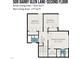 Second floor layout featuring bedrooms, bathroom and primary bedroom at 509 Darby Glen Ln, Durham, NC 27713