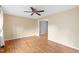 Cozy living room showcasing hardwood floors and neutral paint scheme at 509 E Millbrook Rd, Raleigh, NC 27609