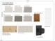Selections for this home's interior showing paint colors, hardwood floors, carpet, door hardware, and doors at 521 Peebles St, Raleigh, NC 27608